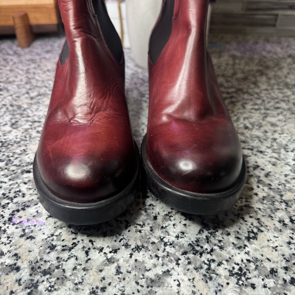 Emanuele Crasto | Women's Italian Leather Heeled Chelsea Boots Size EU 39 US 8.5 - Picture 7 of 15